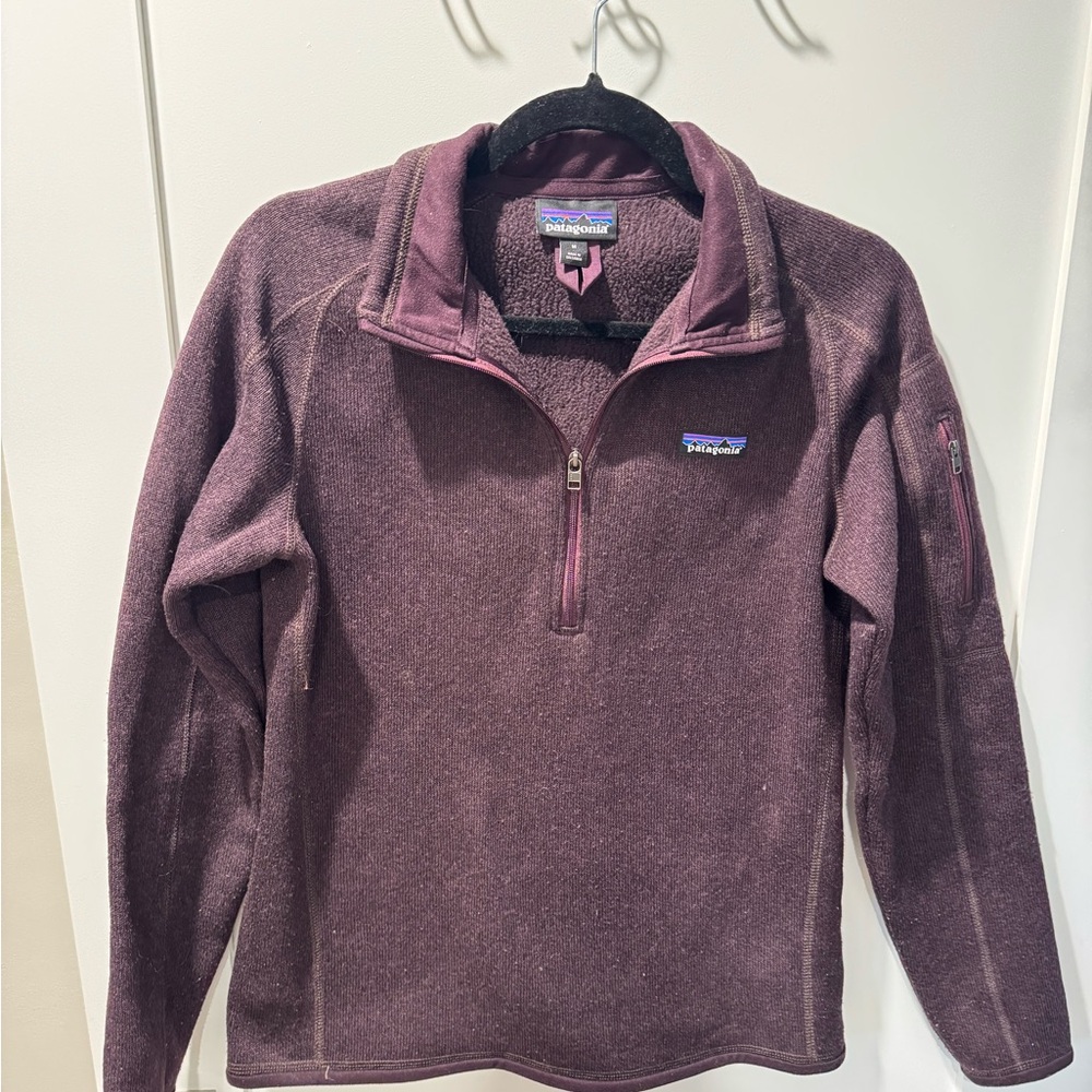 Patagonia Plum Purple 1/4 Zip Fleece Pullover